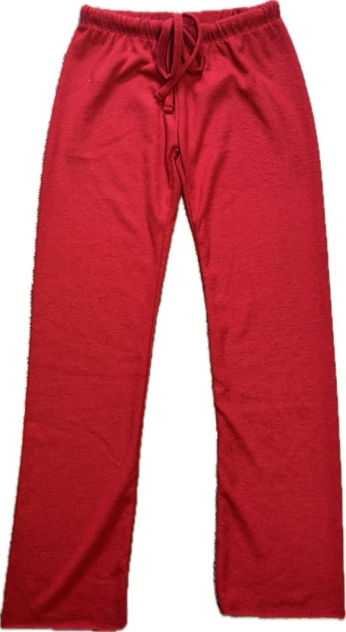 Cheryl Kids- Raw Edge Hacci Sweatpants (red)