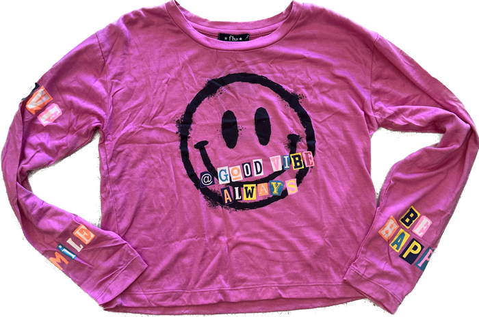 Flowers By Zoe - Pink good Vibes Long Sleeve (pink)