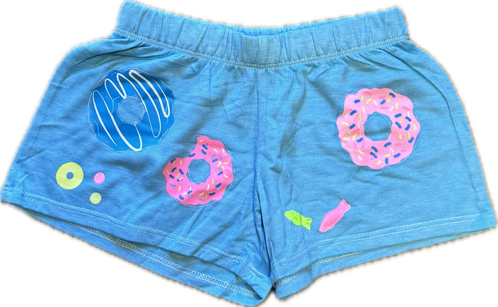 FIREHOUSE- Donuts Shorts (bright aqua)
