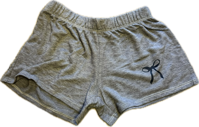 FIREHOUSE- Navy Bow Shorts (heather grey)