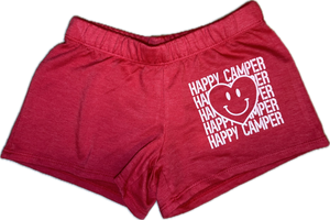 FIREHOUSE- Happy Camper Shorts (Heather Red)