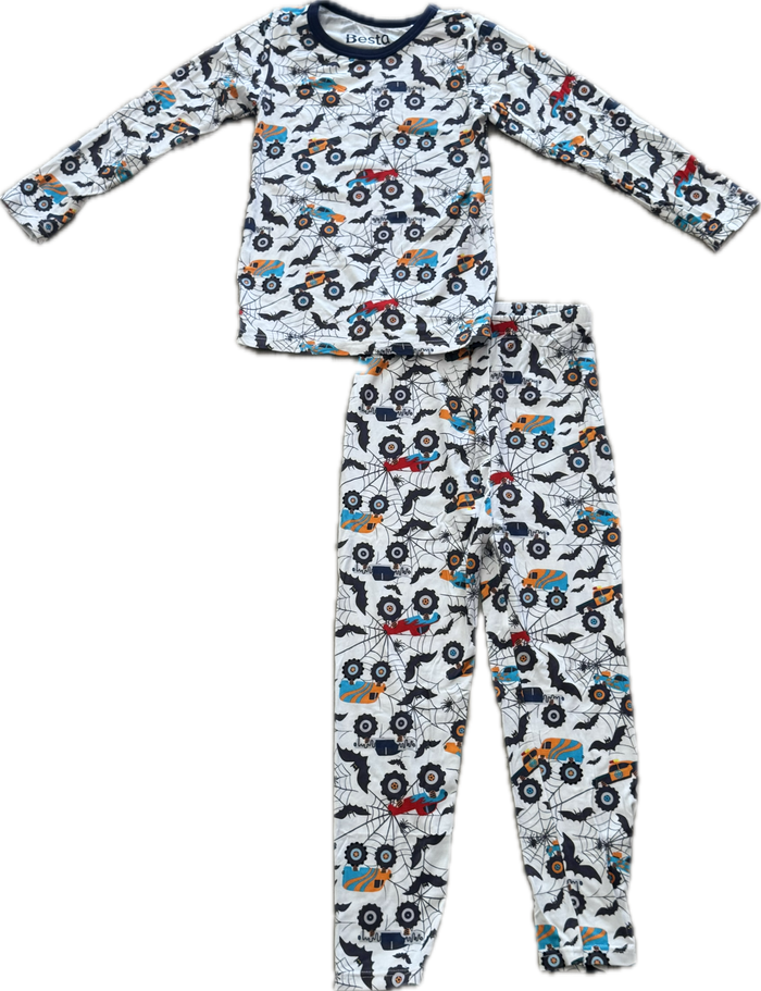 Bestaroo- Halloween Monster Trucks Pajama Set