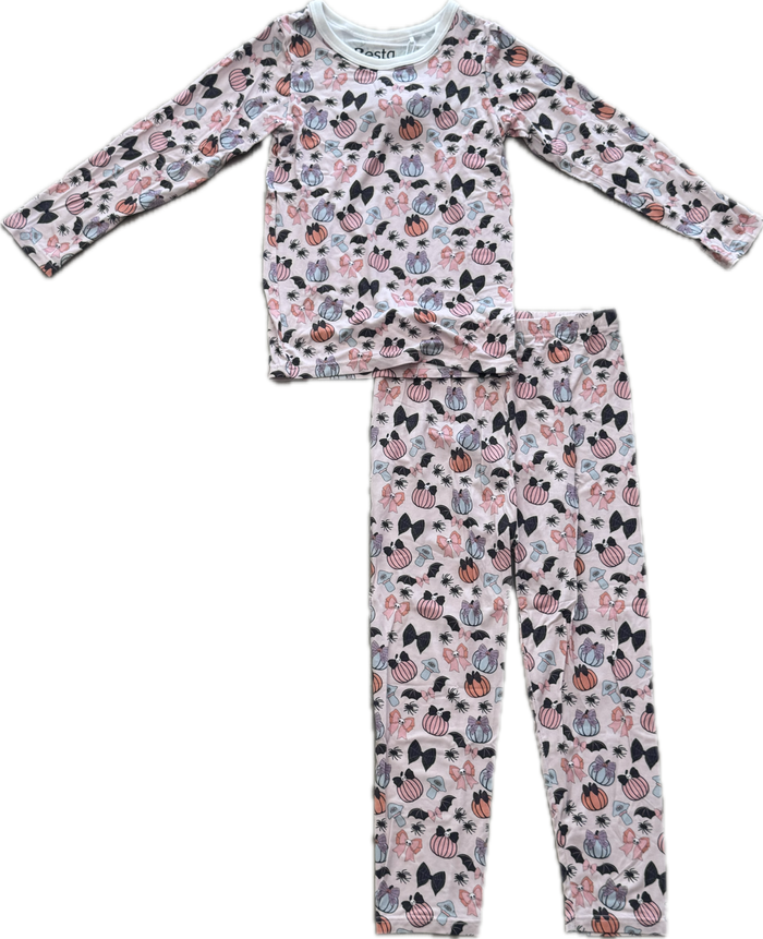 Bestaroo- Pumpkin Bows Pajama Set