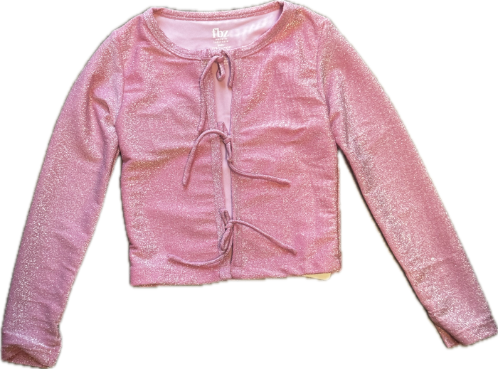FLOWERS BY ZOE- Sparkle Cardigan (pink)