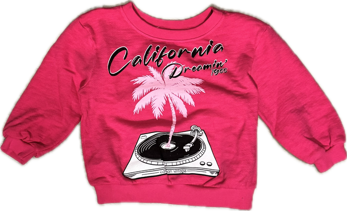 Californian Vintage- Dreamin Sweatershirt (fushia)
