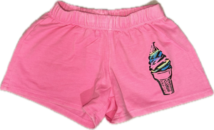 FIREHOUSE- Ombre Ice Cream Shorts (neon pink)