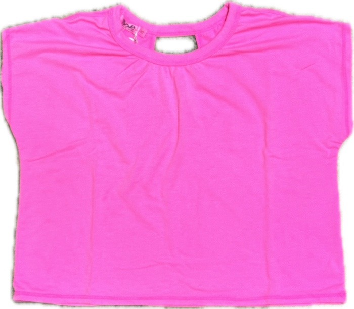 T2LOVE- Open Back Fashion Top (neon pink)