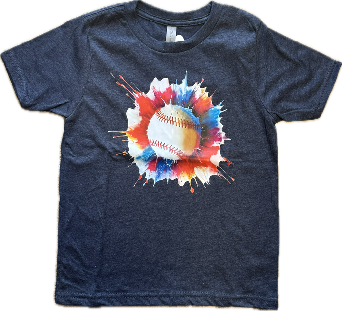 RHT- Color Splash Baseball Tee (navy)