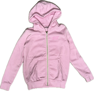 Californian Vintage- One Rose Zip-up Hoodie (pink)
