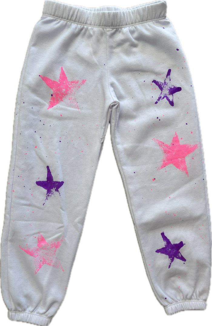 Firehouse- Pretty Stars Sweatpants (White)