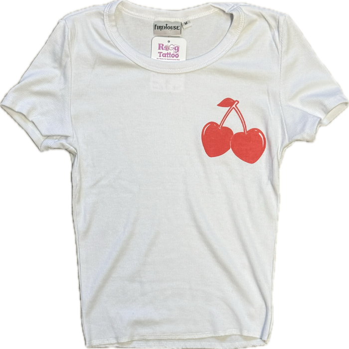 FIREHOUSE- Cherry Shirt (white)