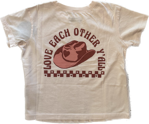Tiny Whales- Love Each Other Boxy Tee
