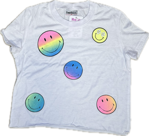 FIREHOUSE- Ombre Smiley’s Tee White