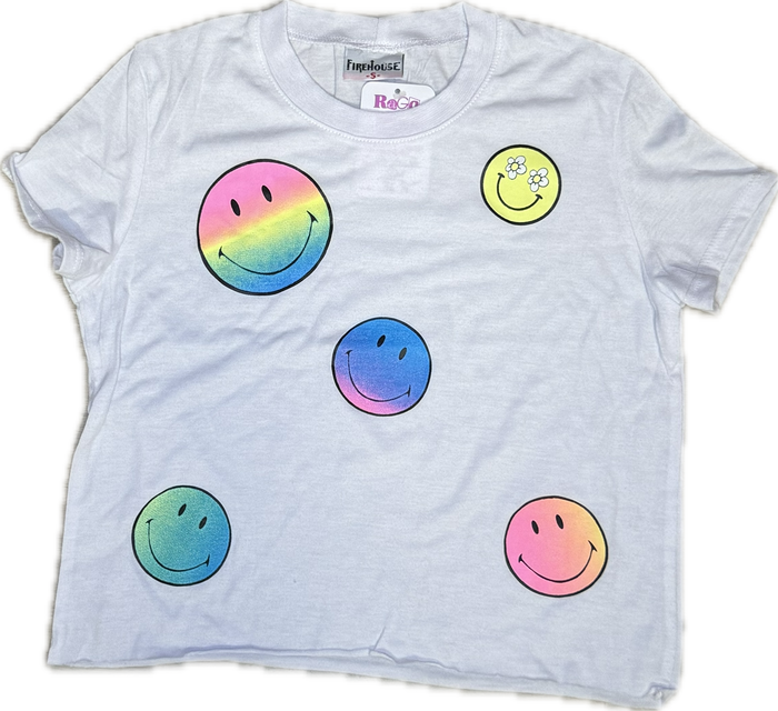 FIREHOUSE- Ombre Smiley’s Tee White