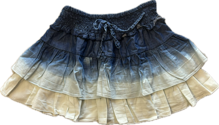 Flowers By Zoe- Rayon Denim Ombre Wash Skirt