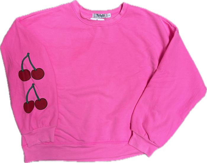 T2LOVE- Double Cherries Pullover Sweater