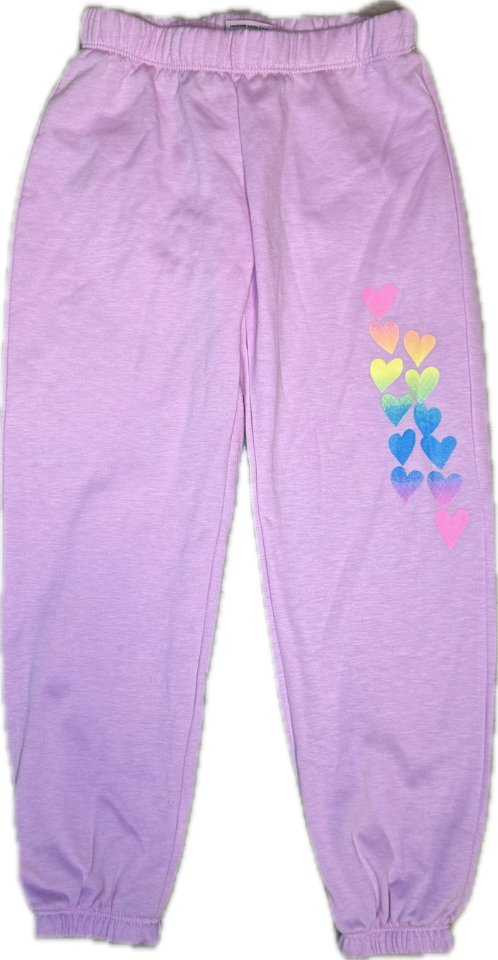 FIREHOUSE- Ombre Hearts Sweatpants Carnation