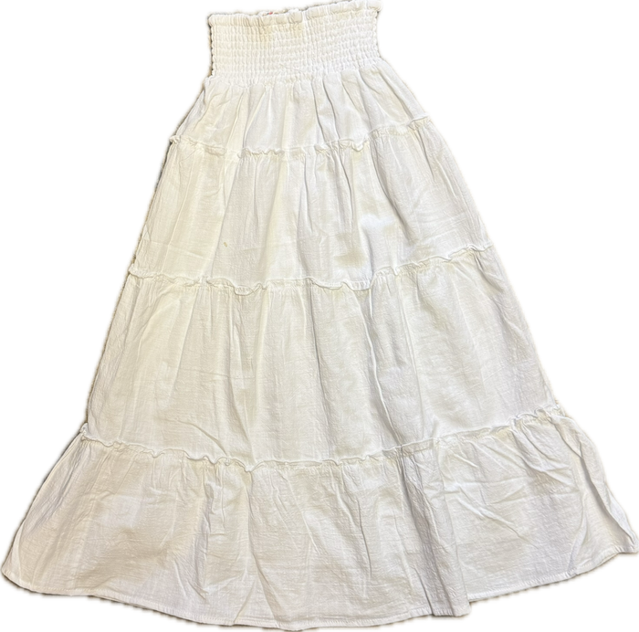 Vintage Havana- White Maxi Skirt