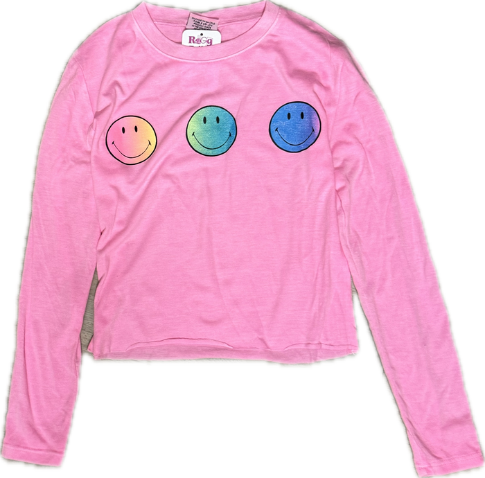 FIREHOUSE- Neon Smileys Long Sleeve Top