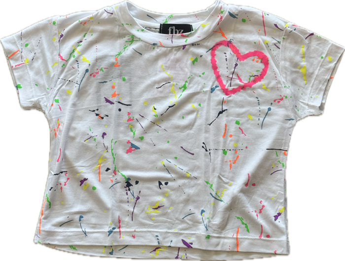FLOWER BY ZOE- Airbrushed Heart Splatter Top