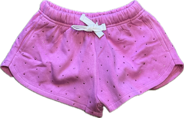 FLOWER BY ZOE- Rhinestone Candy Pink Shorts