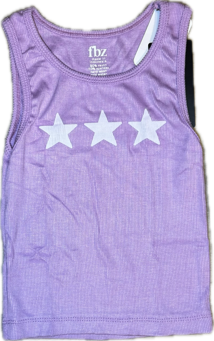 FLOWERS BY ZOE- Multi Star Tank (Lavender)