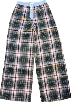 KATIEJ NYC-Bree Pants (pink/neutral plaid)