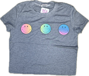 FIREHOUSE- Ombre Smiley’s Tee Heather Grey