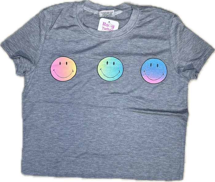 FIREHOUSE- Ombre Smiley’s Tee Heather Grey