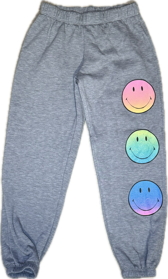 FIREHOUSE- Ombre Smiley pants Heather Grey