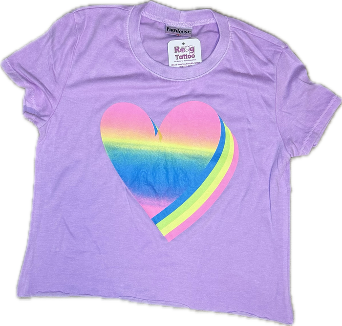 FIREHOUSE- Ombre Heart Tee Grape