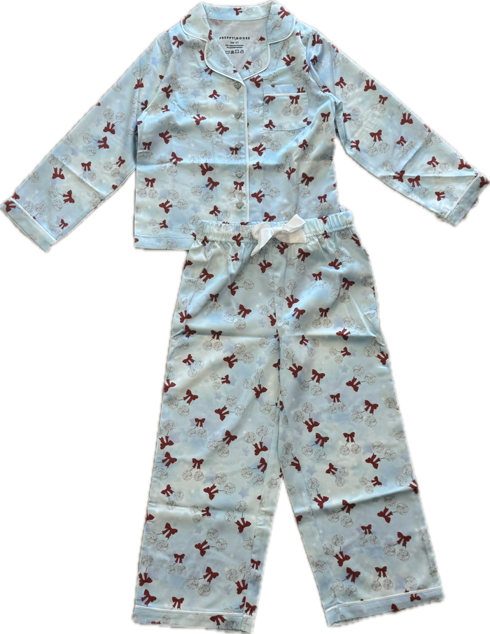 PREPPY GOOSE- Disco Cherry Long Sleeve Pajama Set