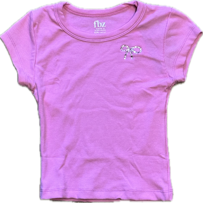 FLOWER BY ZOE- Jewel Bow Top (pink)