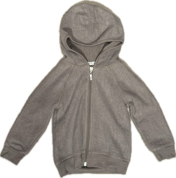 COZII- L/S ZIP-UP HOODIE (light brown)