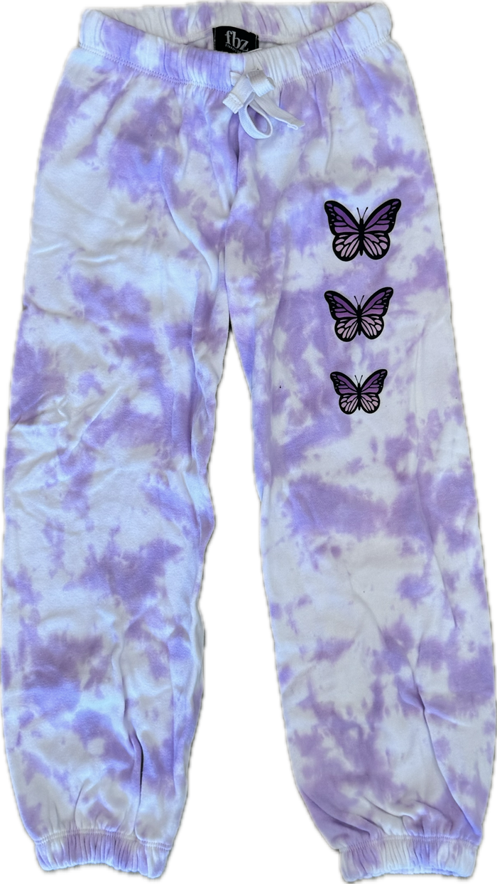 FLOWERS BY ZOE- Tie Dye Butterfly Pants