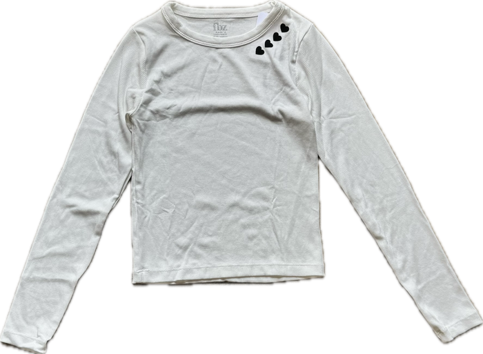 FLOWERS BY ZOE- Heart Embellishments Top