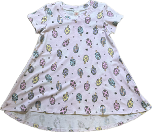 esme- Groovy Popsicles Short Sleeve Hi/Low Dress