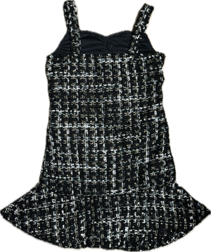 FLOWERS BY ZOE- Black Gold Sequin Dress