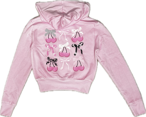 FIREHOUSE- Multi Cherry Bow Pullover Hoodie