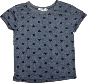 T2LOVE- S/S CLASSIC FITTED TEE SMALL HEARTS