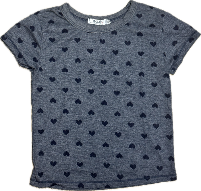 T2LOVE- S/S CLASSIC FITTED TEE SMALL HEARTS
