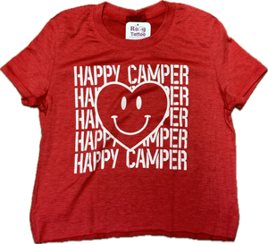 FIREHOUSE- Happy Camper T-shirt (heather red)