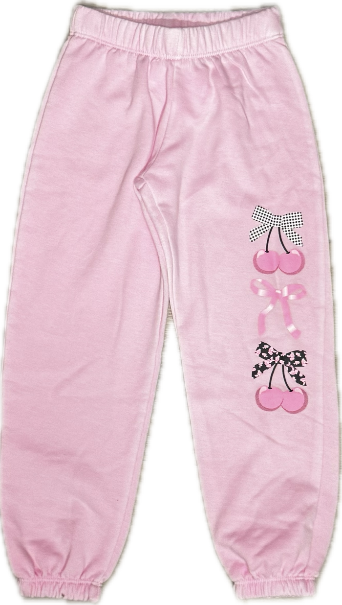 FIREHOUSE- Multi Cherry Bow Sweat Pants