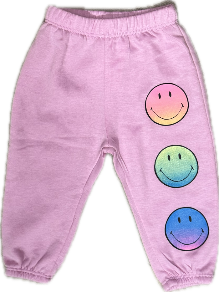 FIREHOUSE- Neon Smileys Sweat Pants (carnation)