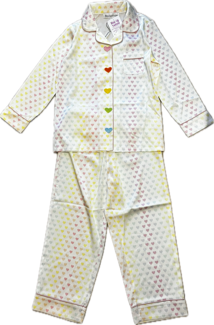 Rockwilde- Rainbow Hearts Pajama