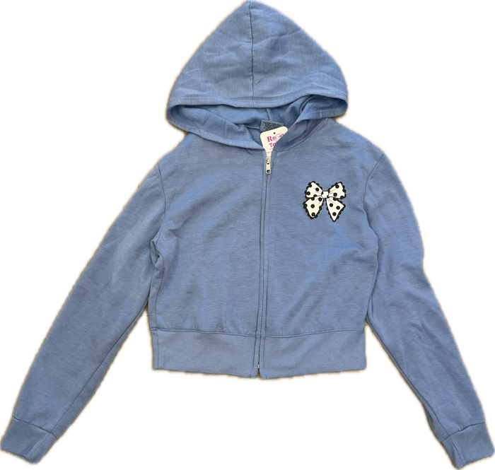 FIREHOUSE- Polkadot Bow Zip-Up Hoodie