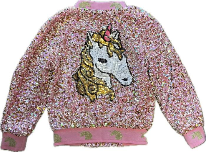 Rockwilde- Sequin Unicorn Jacket (pink)