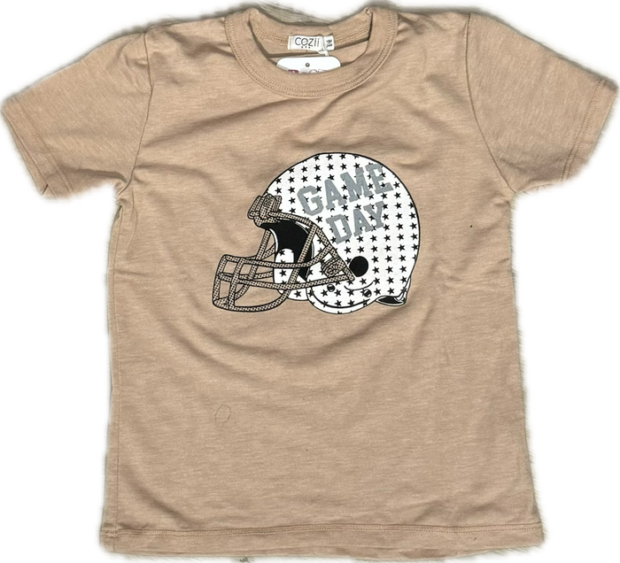 Cozii- S/SGAME DAY HELMET TEE (beige)