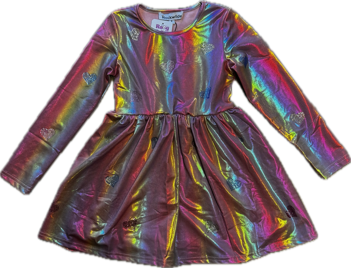 Rockwilde- Long sleeve Dress (rainbow)