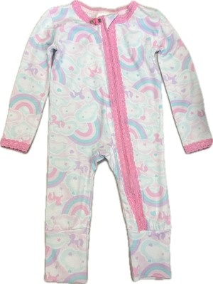 esme- Unicorn Sky Lace Footie